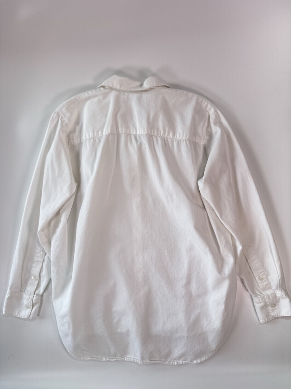 Madewell Women Central Shirt White Cotton Modal Button Up S - Picture 8 of 12